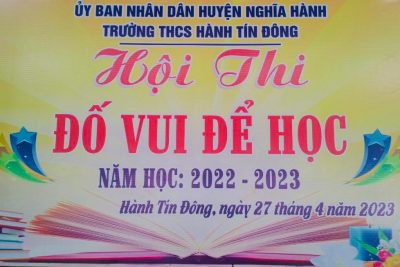 HỘI THI “ĐỐ VUI ĐỂ HỌC” NĂM HỌC 2022-2023