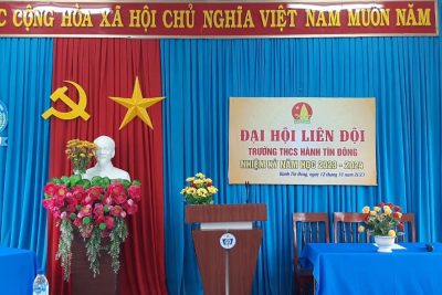 ĐẠI HỘI LIÊN ĐỘI TRƯỜNG THCS HÀNH TÍN ĐÔNG NĂM HỌC 2023-2024