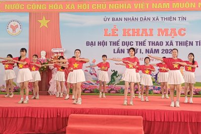 🎉HỌC SINH TRƯỜNG THCS HÀNH TÍN ĐÔNG BIỂU DIỄN VĂN NGHỆ ĐẠI HỘI TDTT LẦN THỨ I – XÃ THIỆN TÍN🎉