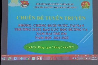 Tuyên truyền phòng chống đuối nước và xâm hại tình dục trẻ em