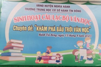 SINH HOẠT CÂU LẠC BỘ VĂN HỌC- CHUYÊN ĐỀ “KHÁM PHÁ BẦU TRỜI VĂN HỌC”