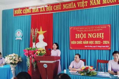 HỘI NGHỊ VIÊN CHỨC NĂM HỌC 2023-2024