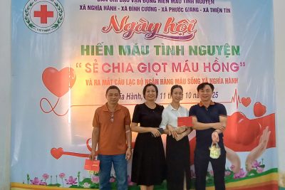Hiến máu tình nguyện năm 2025 “Giọt máu nghĩa tình”